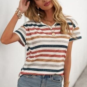 Striped Multicolor Women's Top